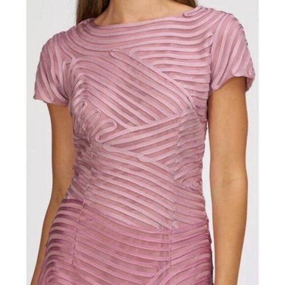 JS Collections Pink Multi Julianna Ombre Soutache Cocktail Dress - Picture 4 of 4